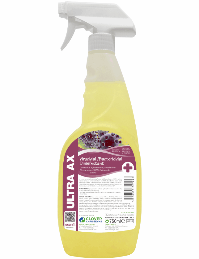 AX Ultra Disinfectant Cleaner 750ml Spray